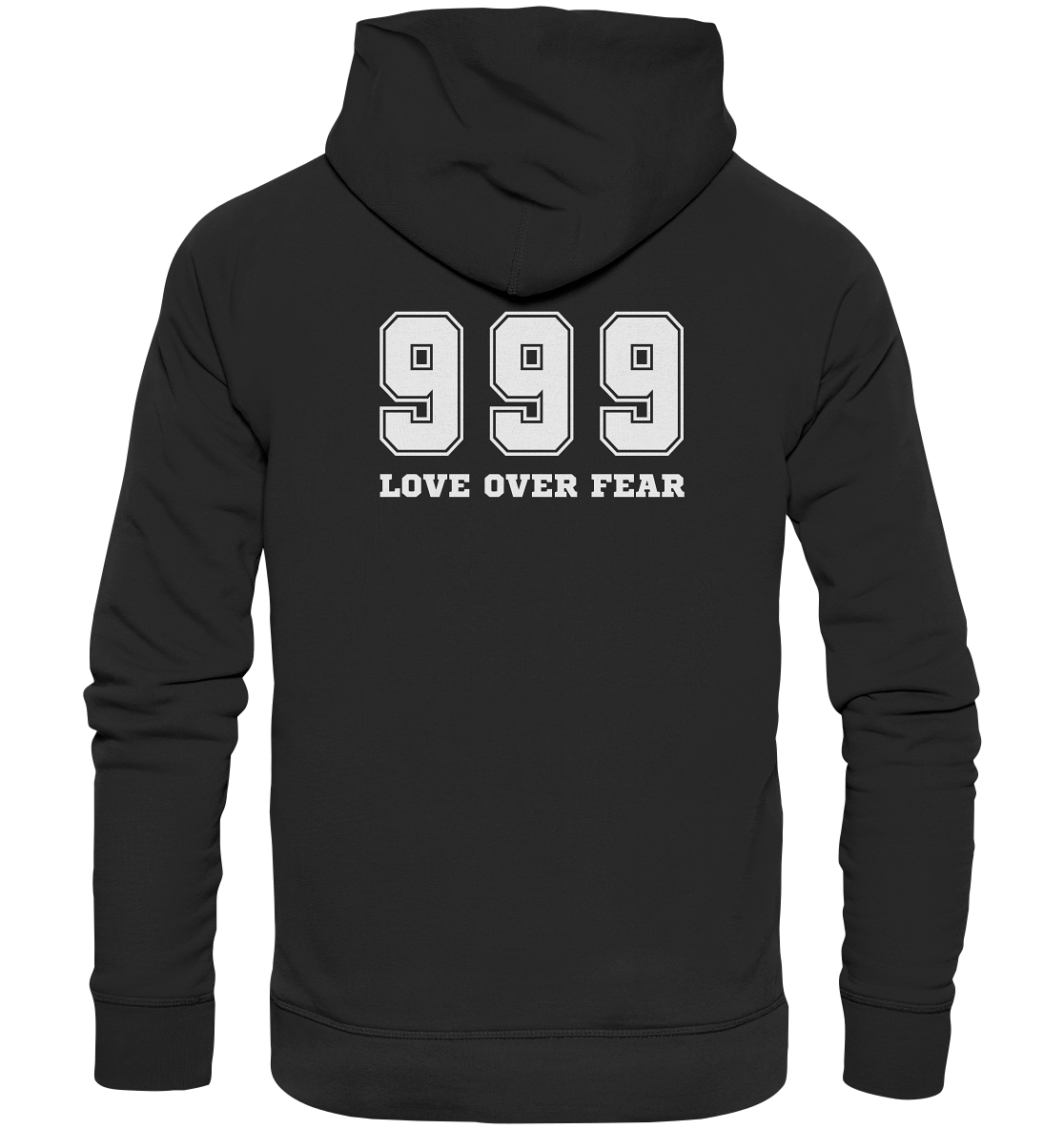 Love Over Fear (backprint) | Premium Organic Hoodie