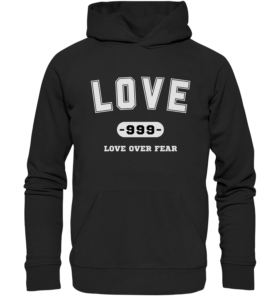 Love Over Fear (backprint) | Premium Organic Hoodie