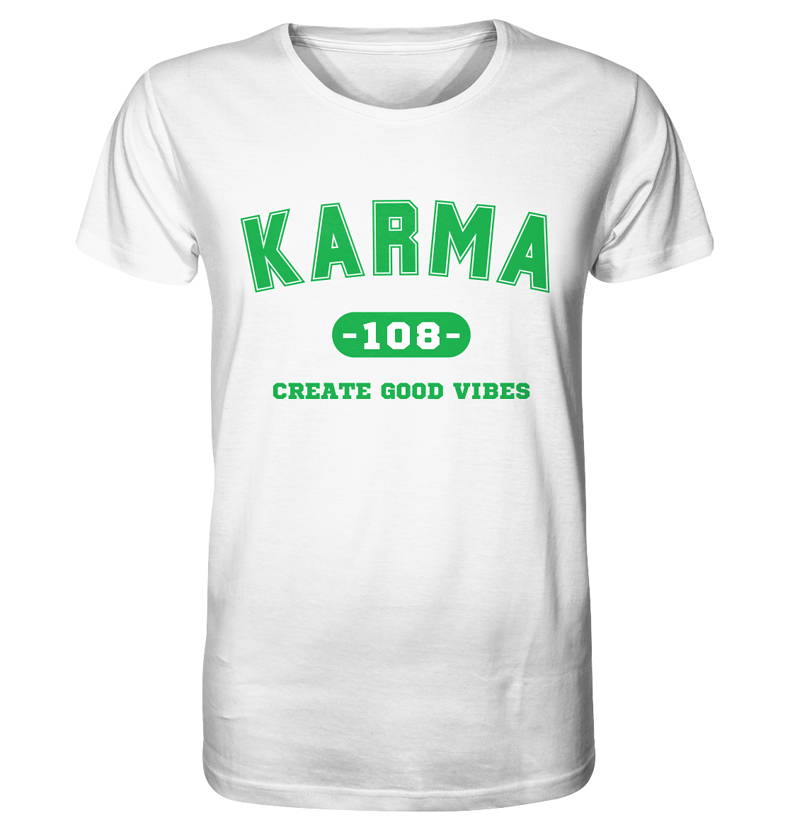 Karma 108 (backprint) | Premium Organic Mens T-Shirt