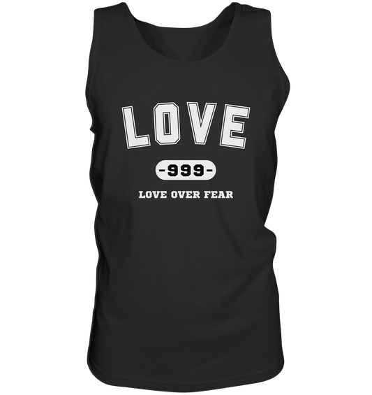 Love Over Fear (backprint) | Premium Cotton Men's Tank Top